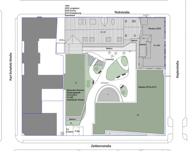 Lageplan St. Anna-Stift Ulm